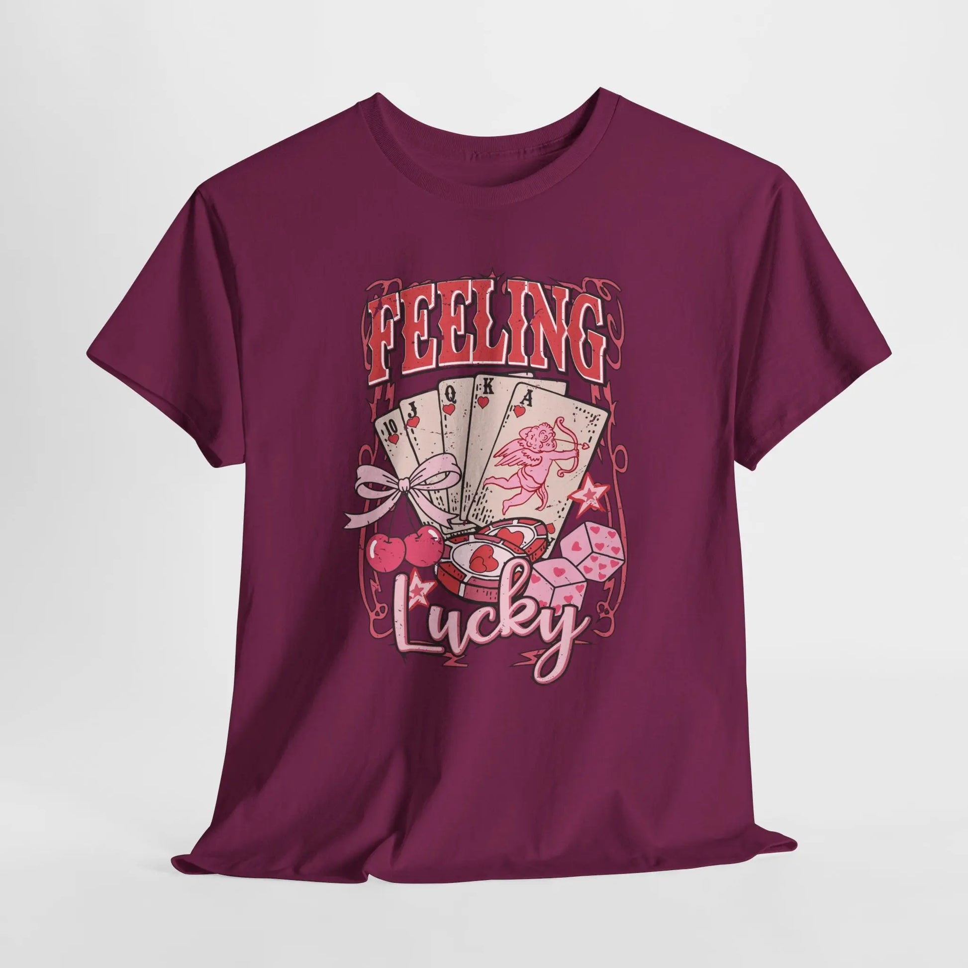 Pink Retro Poker Cards Graphic Tee image 10