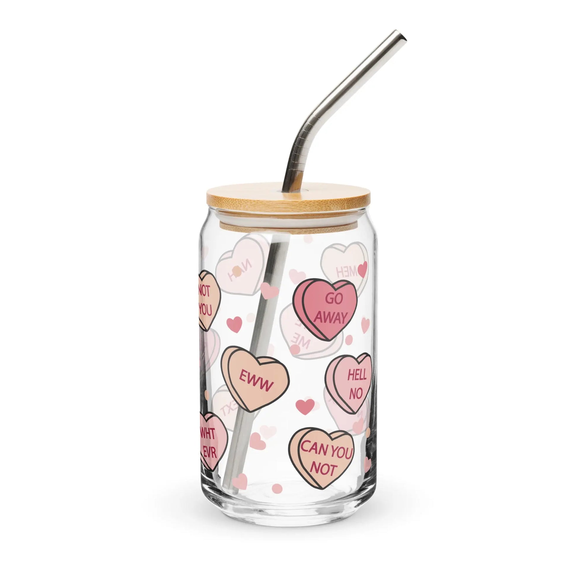 Anti-Valentine Candy Hearts Glass image 2