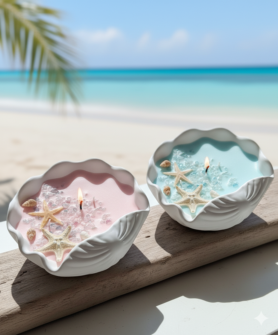 Ocean's Whisper Candle | Coastal Soy Wax-2