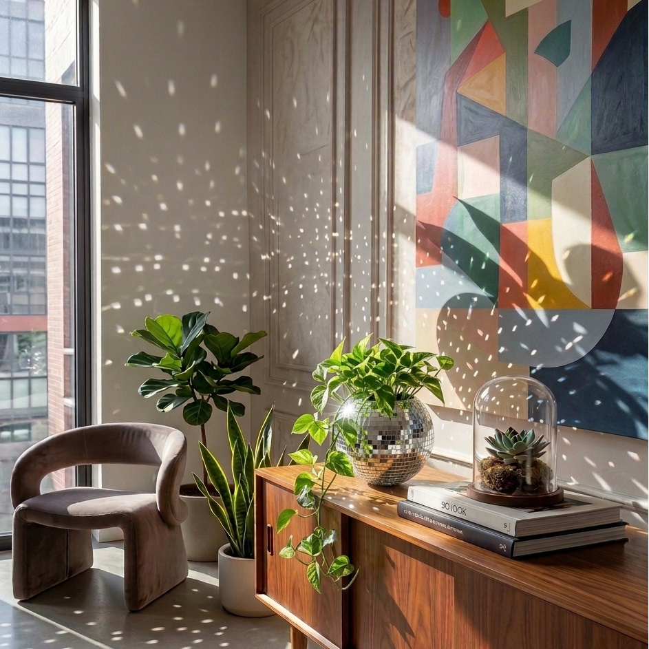 Disco Ball Planter-1