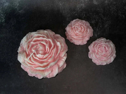 Huge Peony Candle | Sculptural Soy Wax-3