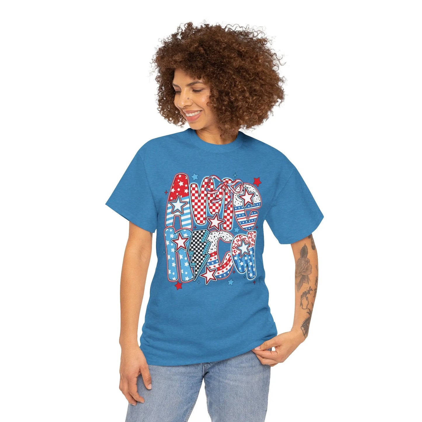 Bold Patriotic Americana Graphic Tee image 8