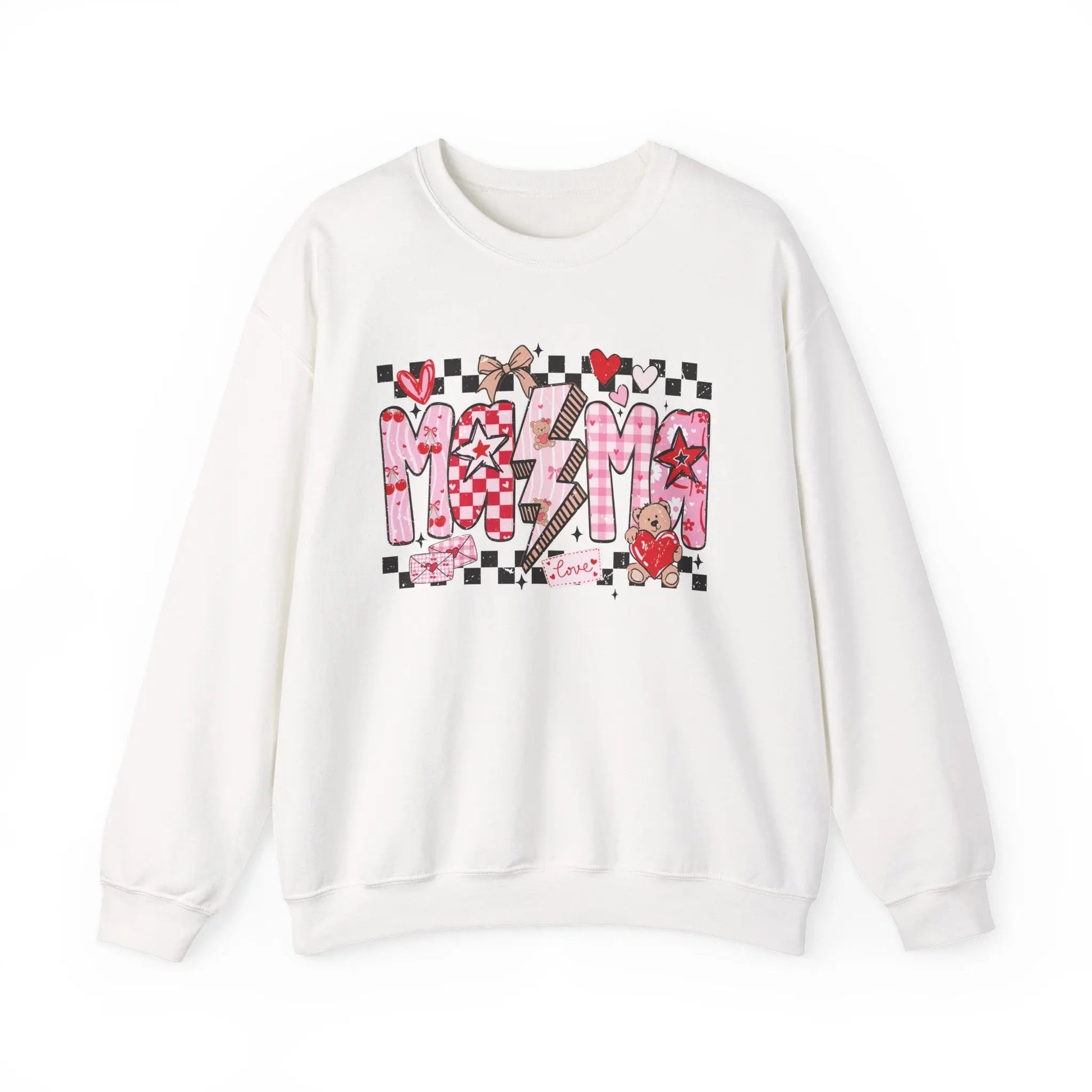 Checkered Valentine Mama Sweatshirt image 0