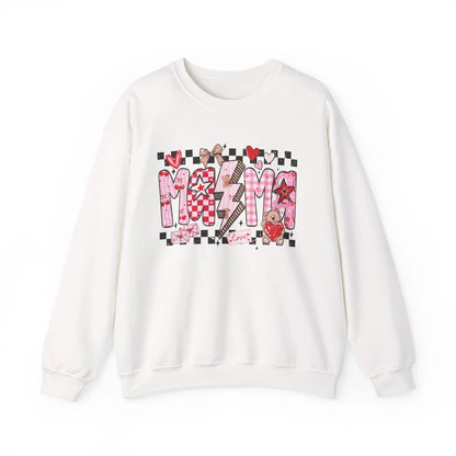 Checkered Valentine Mama Sweatshirt image 0