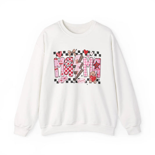 Checkered Valentine Mama Sweatshirt image 0