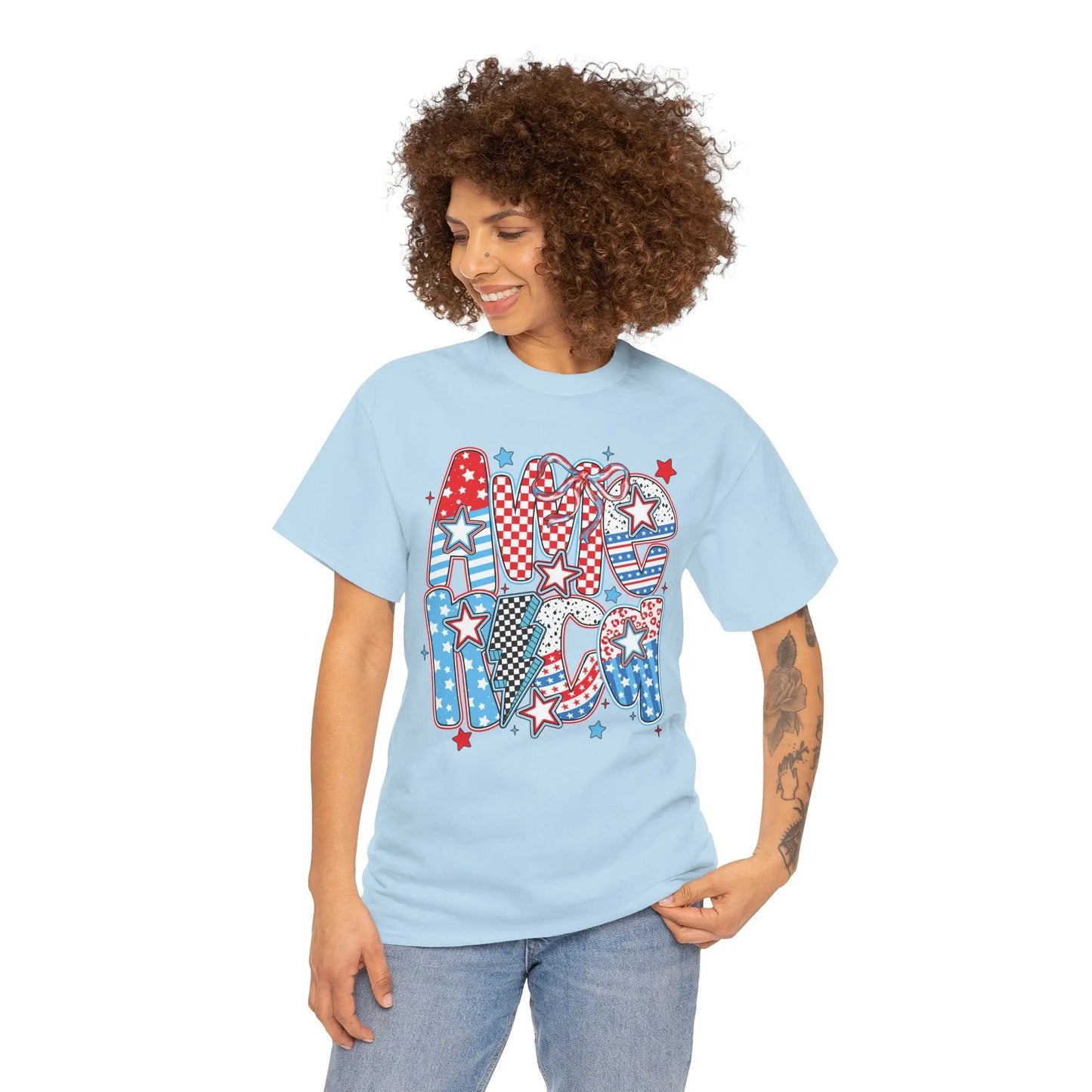 Bold Patriotic Americana Graphic Tee image 11