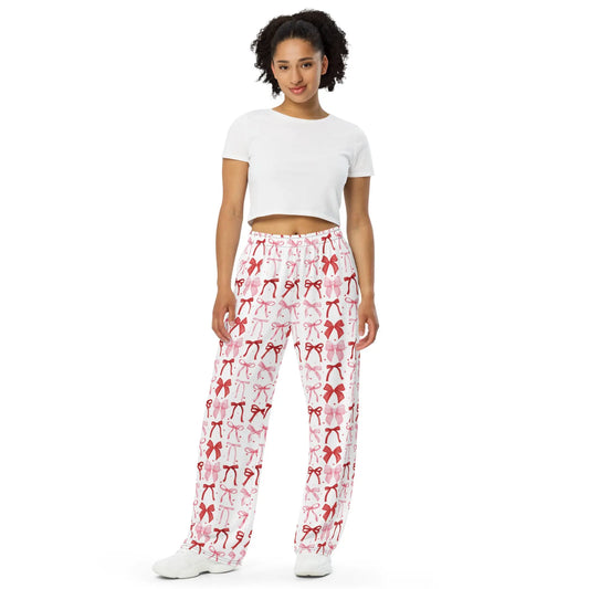Valentine Bow Wide Leg Jammie Pants image 0