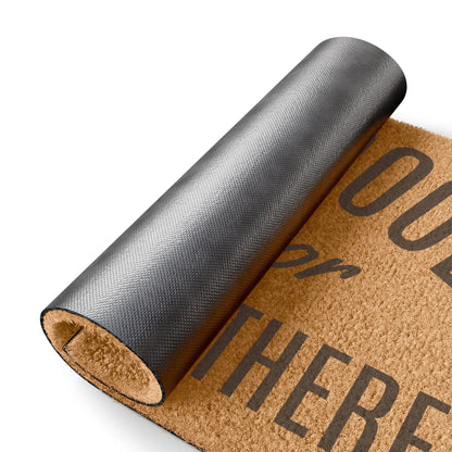 "Like a Good Neighbor, Stay Over There" Funny Outdoor Doormat image 2