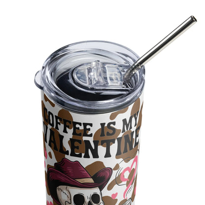 Coffee is my Valentine Tumbler image 4