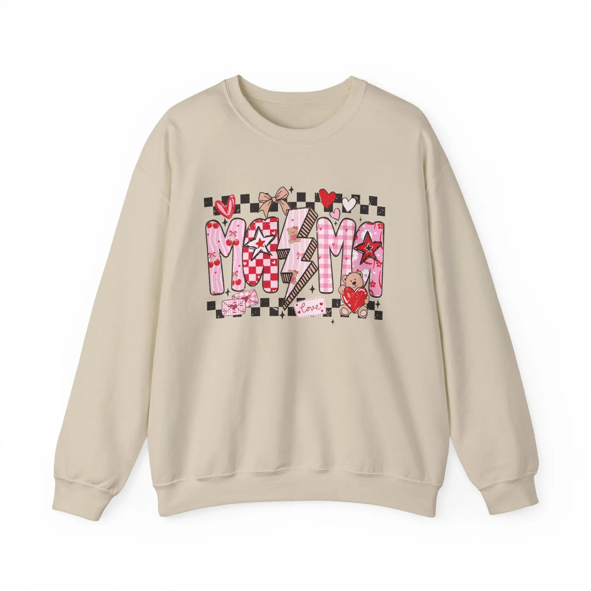 Checkered Valentine Mama Sweatshirt image 2