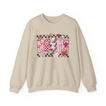 Checkered Valentine Mama Sweatshirt image 2