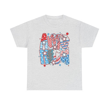 Bold Patriotic Americana Graphic Tee image 3