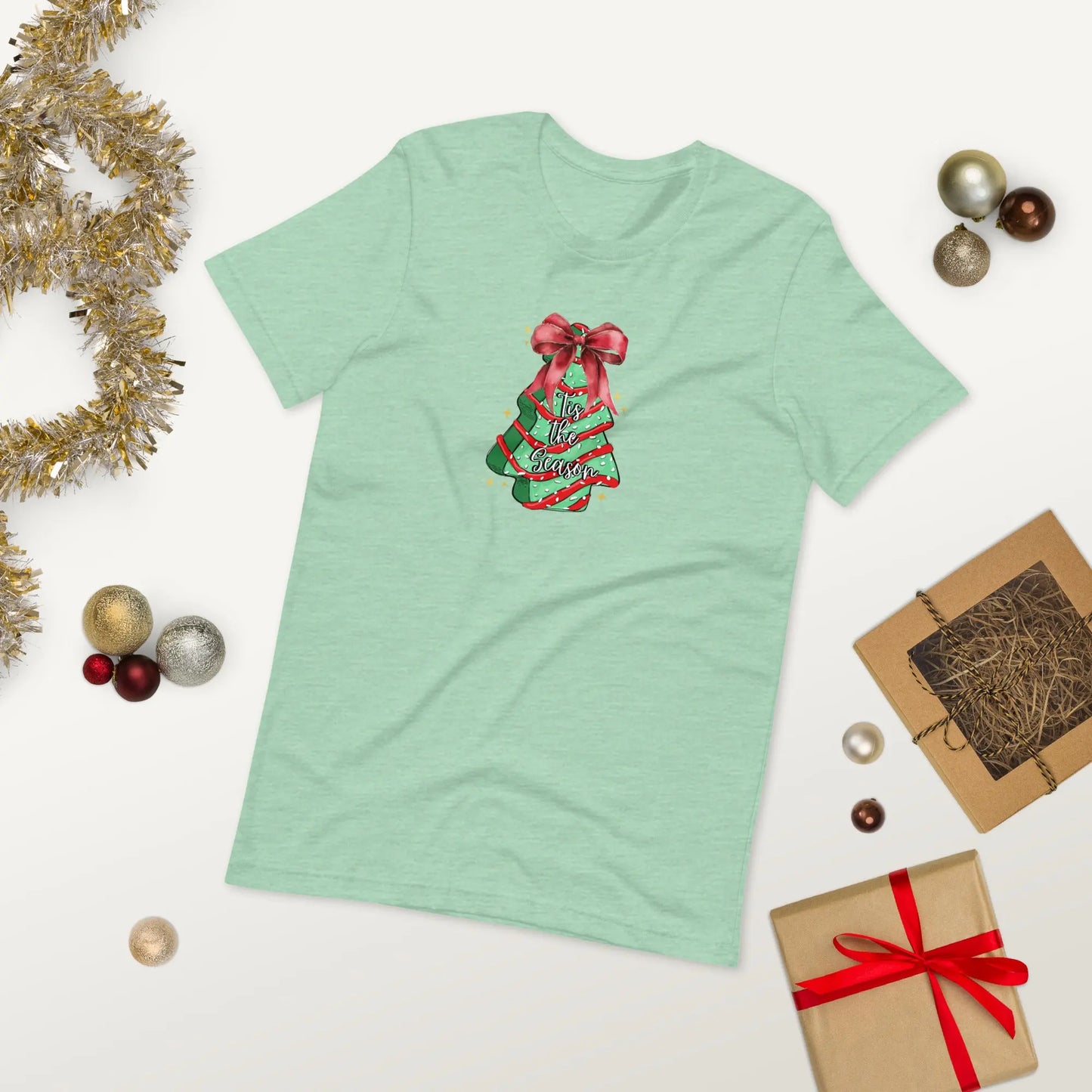 Tis The Season Christmas Cake Tee image 10