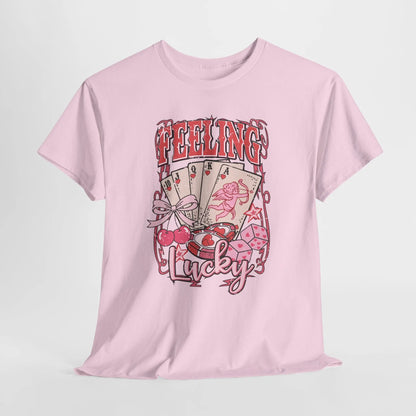 Pink Retro Poker Cards Graphic Tee image 7
