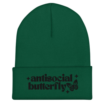 Antisocial Butterfly Cuffed Beanie image 6