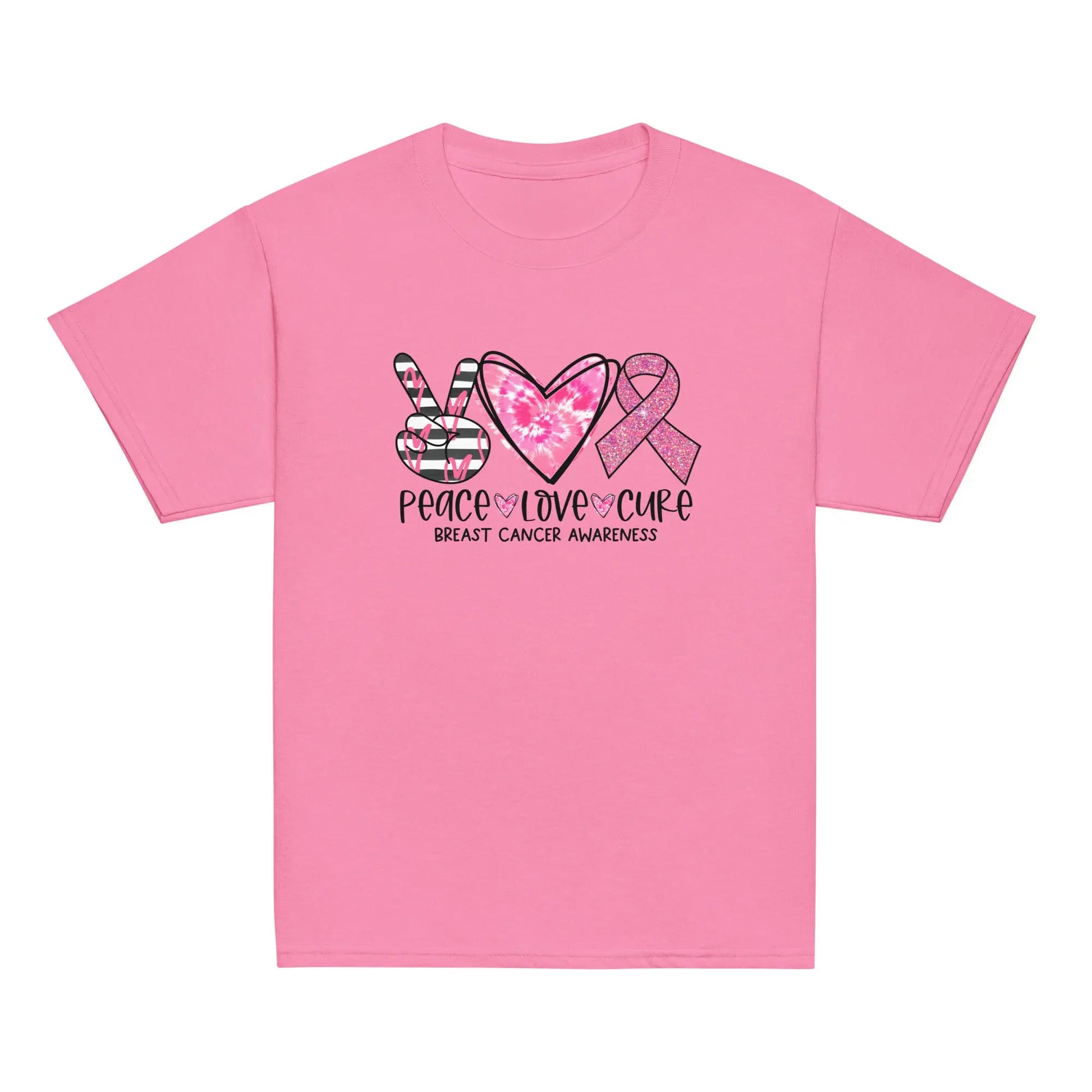 Peace, Love, Cure BCA Youth Tee image 1