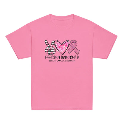 Peace, Love, Cure BCA Youth Tee image 1