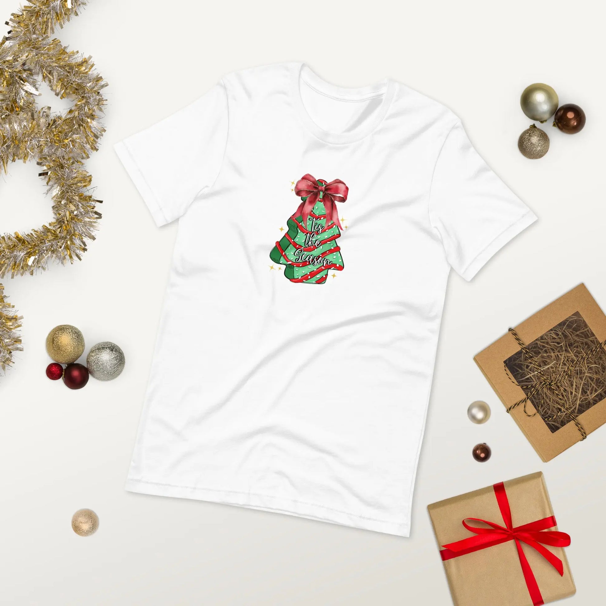 Tis The Season Christmas Cake Tee image 16