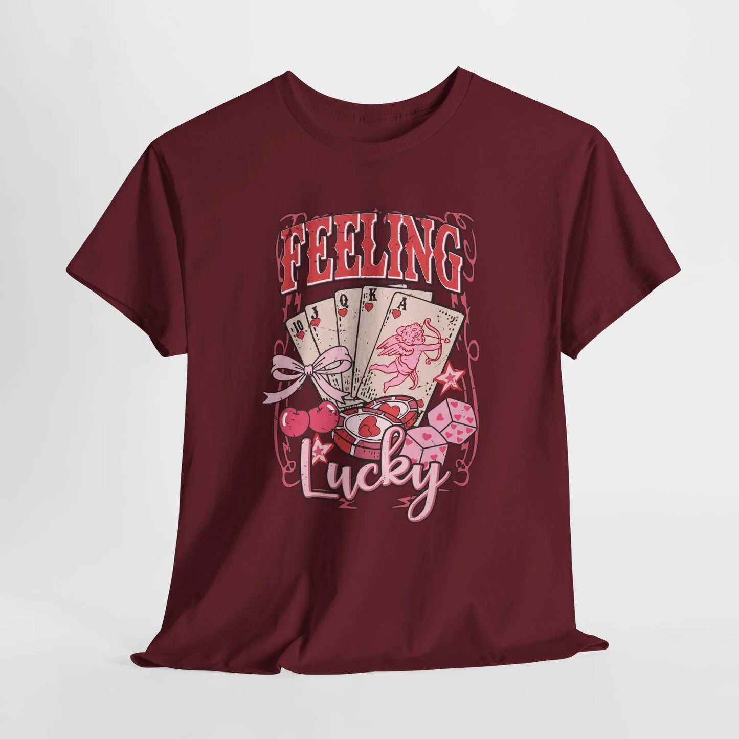 Pink Retro Poker Cards Graphic Tee image 13