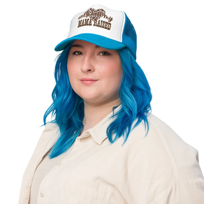 Only Hell Mama Raised Trucker Hat image 47