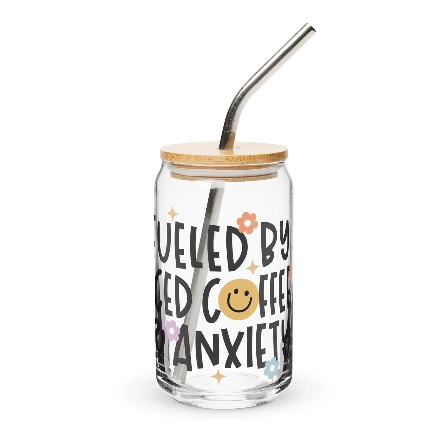 Iced Coffee & Anxiety Glass image 0