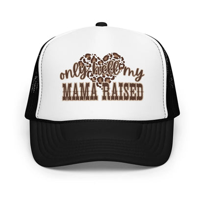 Only Hell Mama Raised Trucker Hat image 35