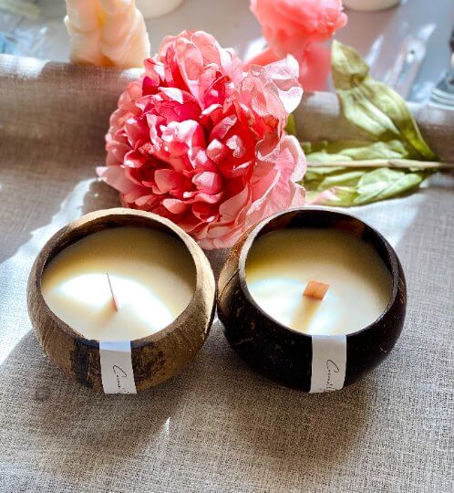 Coconut Shell Candle | Sustainable Home Decor-0