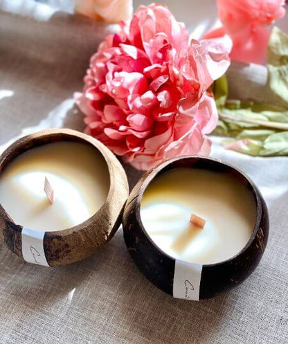 Coconut Shell Candle | Sustainable Home Decor-4