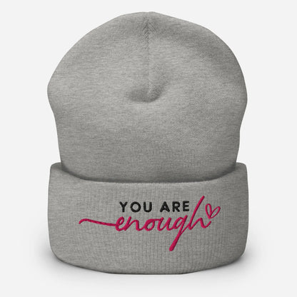 You Are Enough Cuffed Beanie image 1
