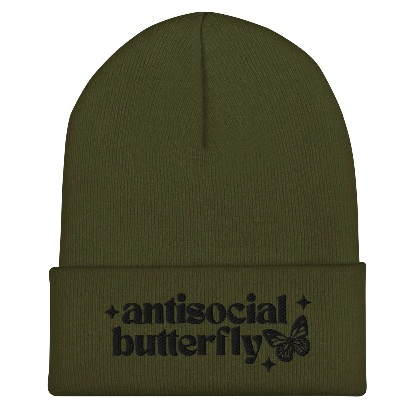 Antisocial Butterfly Cuffed Beanie image 4