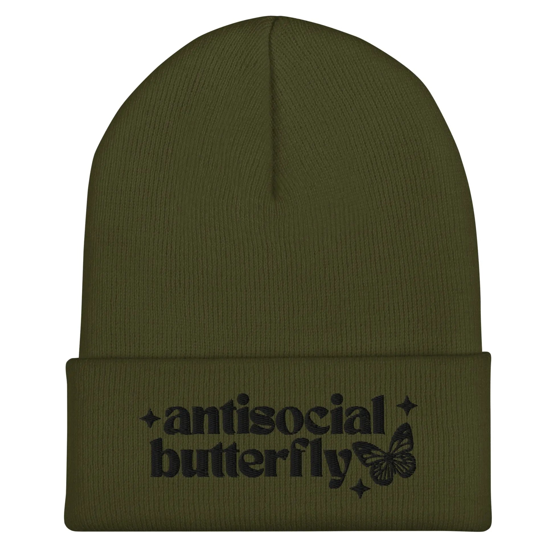 Antisocial Butterfly Cuffed Beanie image 4
