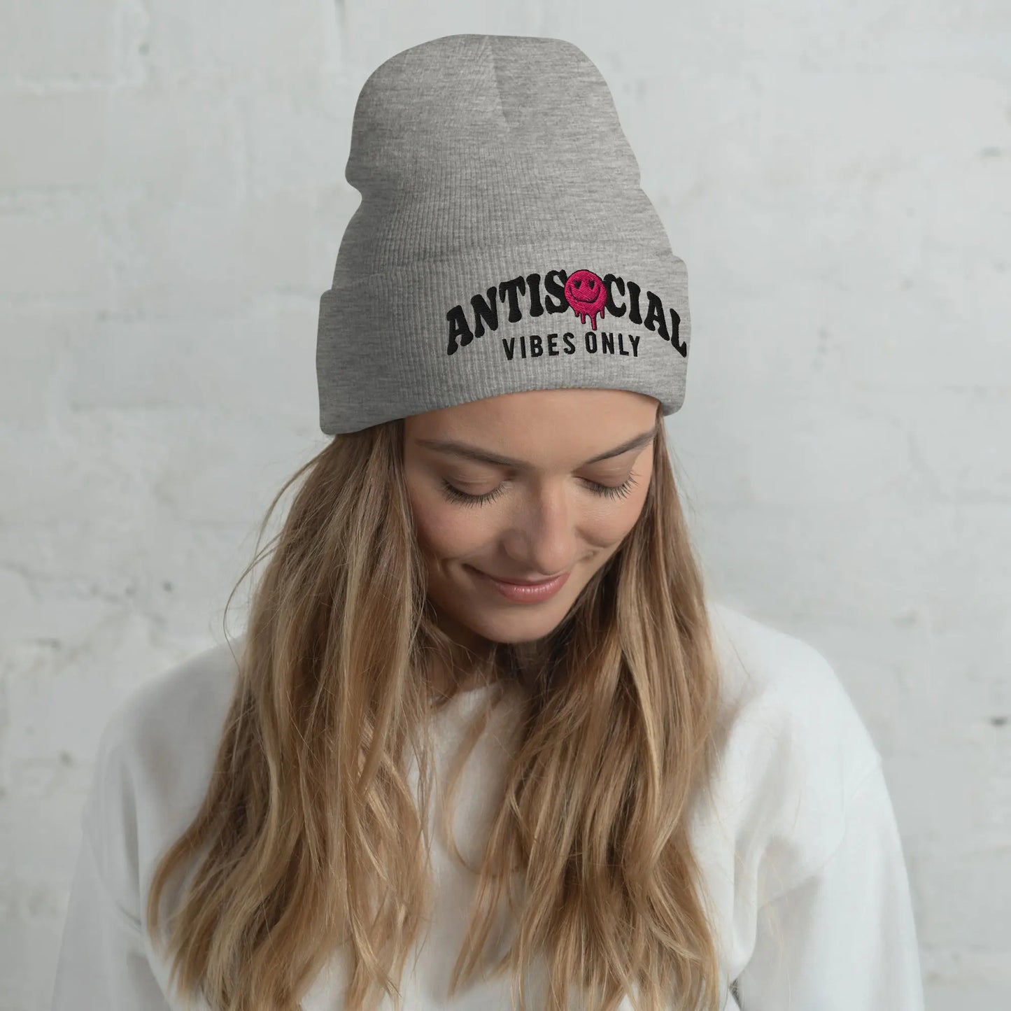 Antisocial Vibes Cuffed Beanie image 8