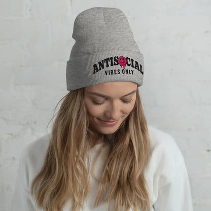 Antisocial Vibes Cuffed Beanie image 8
