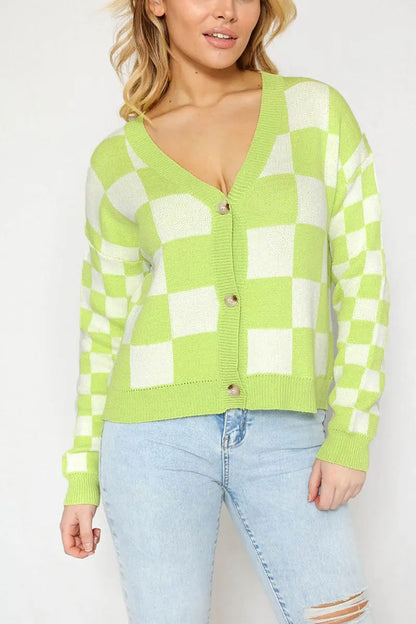 Checkered Cardigan image 0