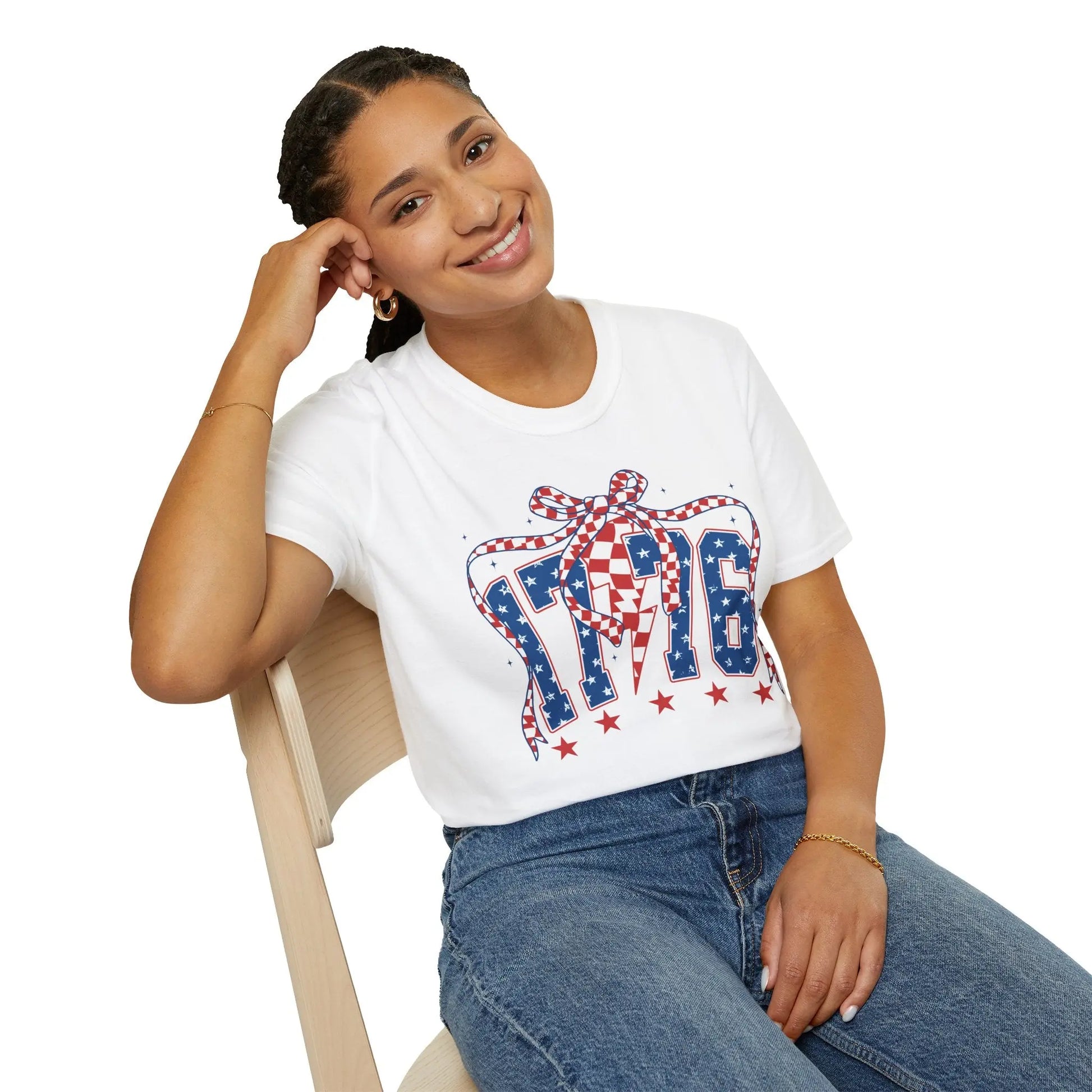 1776 Patriotic Bow Tee image 3