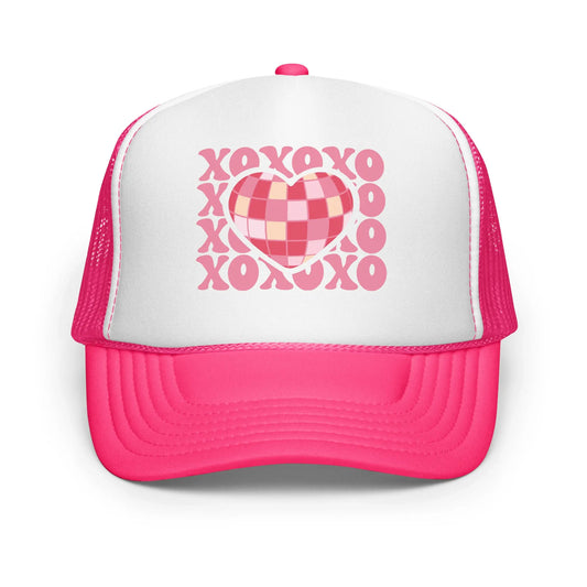 XOXO Disco Heart Trucker Hat image 0